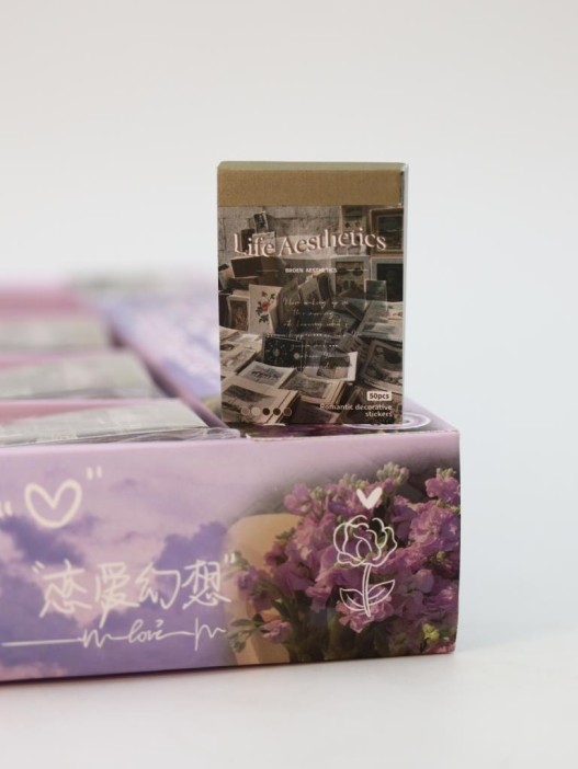 Наклейки &quot;Cozy atmosphere&quot;, brown (3,5*5см) 