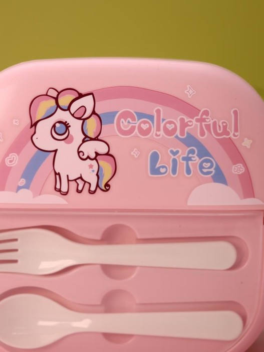 Ланчбокс &quot;Rainbow unicorn&quot;, pink 