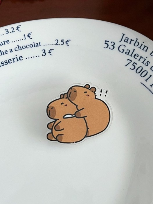 Значок акриловый iLikeGift &quot;Capibra hug&quot; 