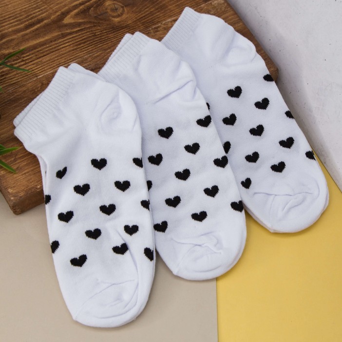 Носки женские &quot;Black hearts&quot;, р. 35-40 