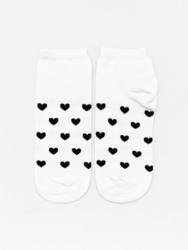 Носки женские "Black hearts", р. 35-40