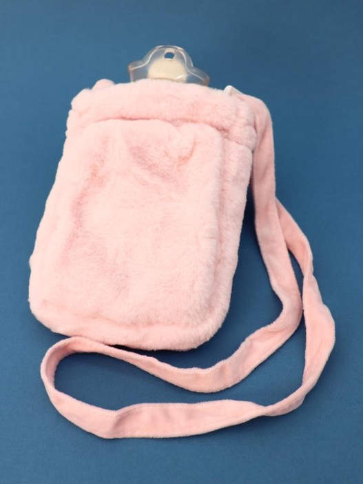 Грелка плюшевая с ремешком &quot;Fluffy friends&quot;, pig, 400 мл (21*14 см) 