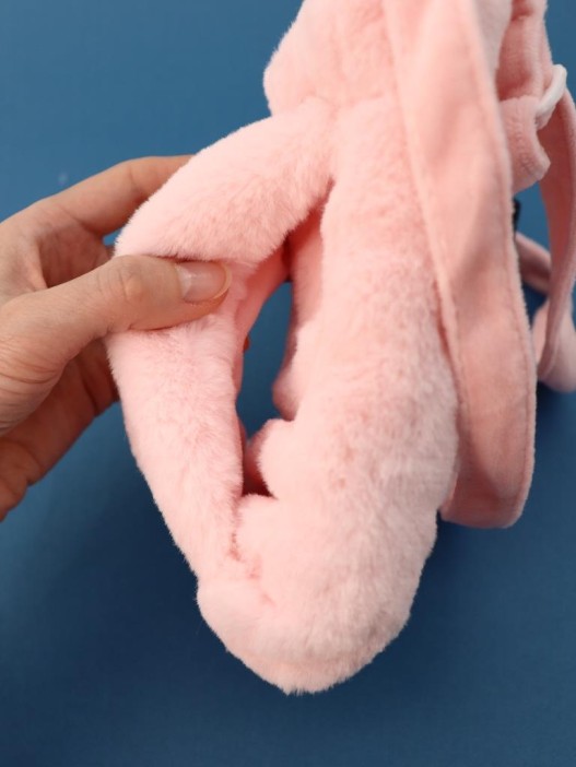 Грелка плюшевая с ремешком &quot;Fluffy friends&quot;, pig, 400 мл (21*14 см) 