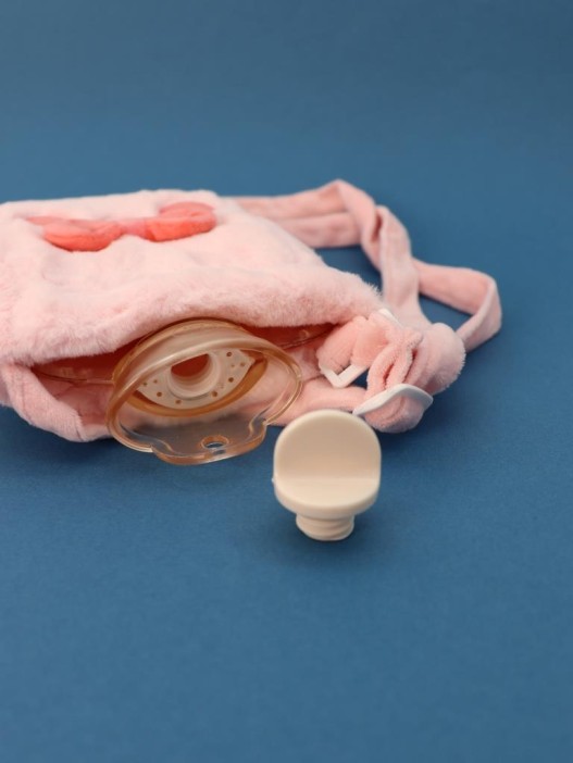 Грелка плюшевая с ремешком &quot;Fluffy friends&quot;, pig, 400 мл (21*14 см) 