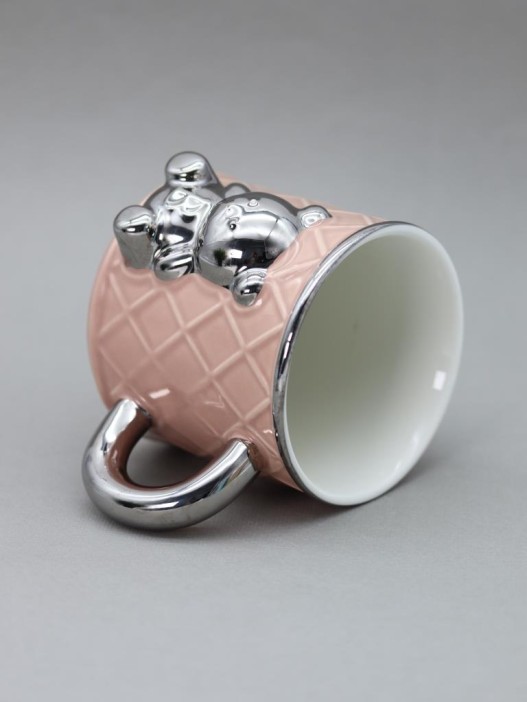 Кружка «Silver bear», peach (400 ml) 