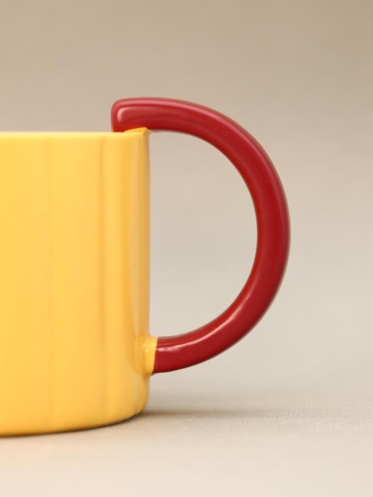 Кружка «Ribbed mug», yellow 