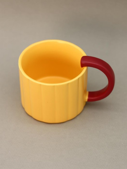 Кружка «Ribbed mug», yellow 