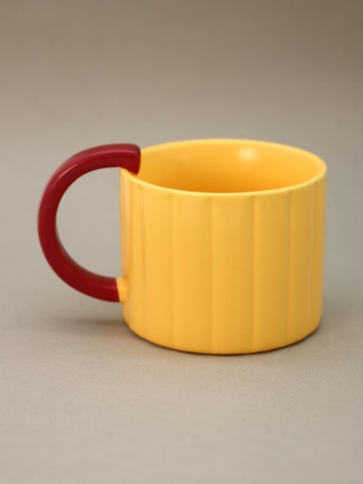 Кружка «Ribbed mug», yellow 