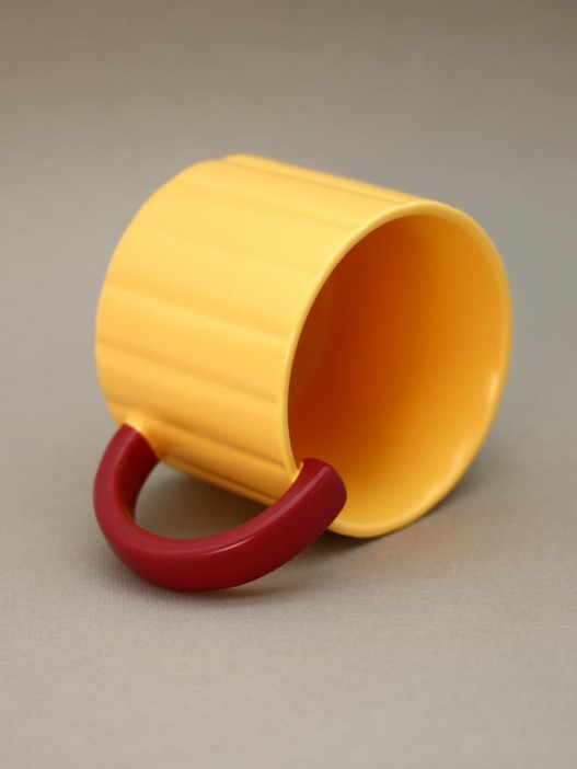 Кружка «Ribbed mug», yellow 
