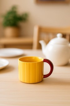Кружка «Ribbed mug», yellow