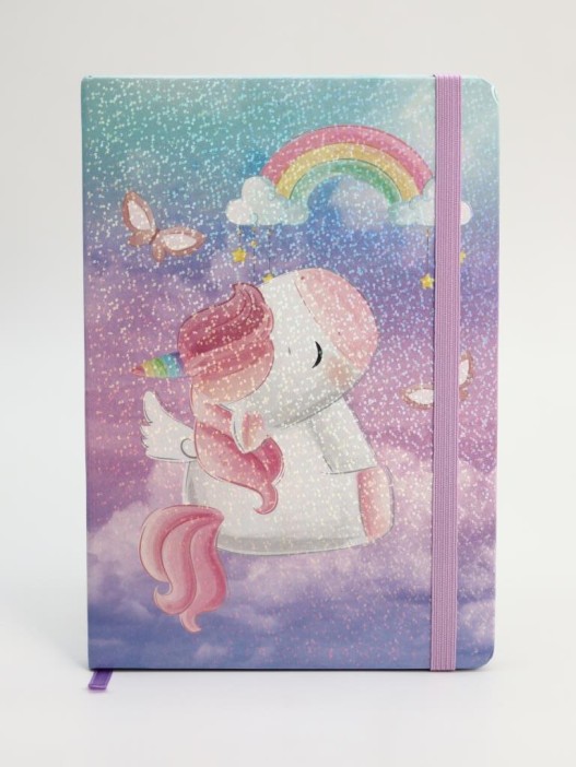 Блокнот (А5) &quot;Unicorn in the sky&quot;, purple (14.5*21) 