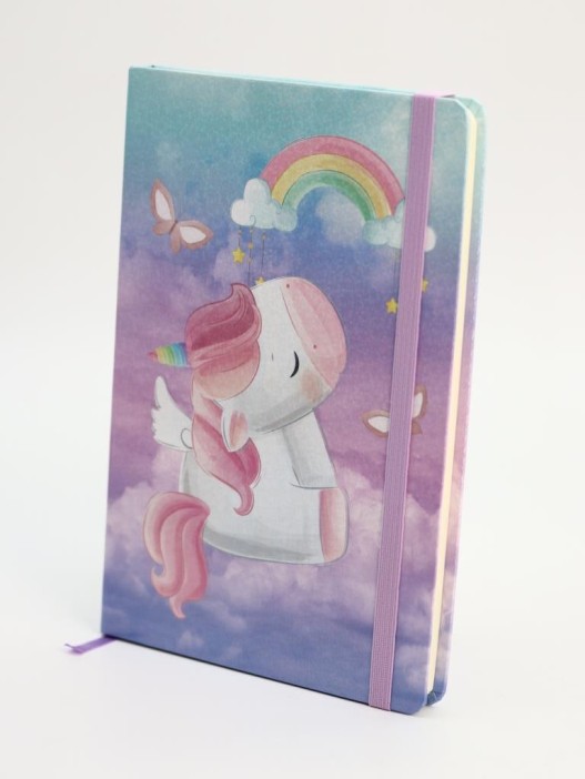Блокнот (А5) &quot;Unicorn in the sky&quot;, purple (14.5*21) 