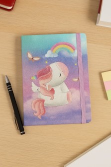 Блокнот (А5) "Unicorn in the sky", purple (14.5*21)