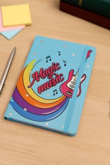 Блокнот (А5) &quot;Magic music&quot;, blue (14.5*21)
