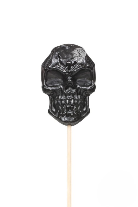 Карамель леденцовая &quot;Череп&quot; ш/б 36шт х 24гр (баббл-гам, арбуз, кола) 