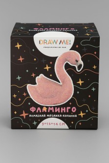 Алмазная мозаика на копилке (нижняя загрузка) Draw Me! «Flamingo», (9*15*14 см)