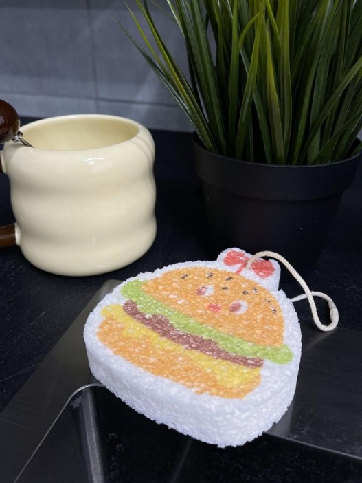 ЭКО губка для посуды &quot;Burger&quot; 
