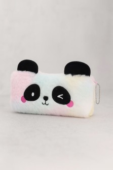 Пенал плюшевый "Sad Panda", white (20*10 см)