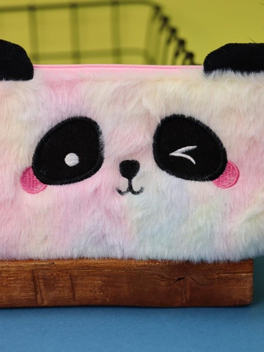 Пенал плюшевый &quot;Sad Panda&quot;, white (20*10 см) 
