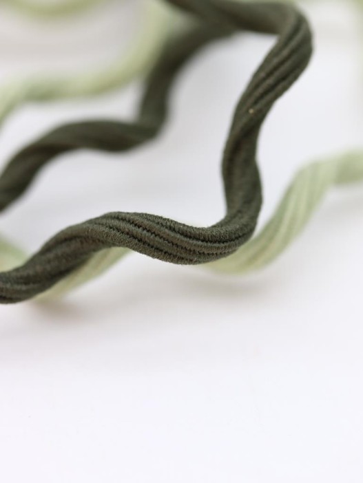 Набор резинок для волос GIRLY "Wave", green, 4 шт. 