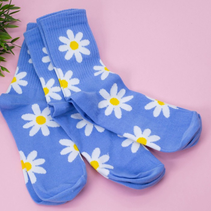Носки женские "Daisy", голубой, р. 35-40 