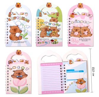 Блокнот "Капибарка" 48л, 8*13,5см, спираль