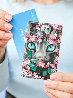 Держатель для карт "Зеленые глаза" (6,5 х 10,4 см)