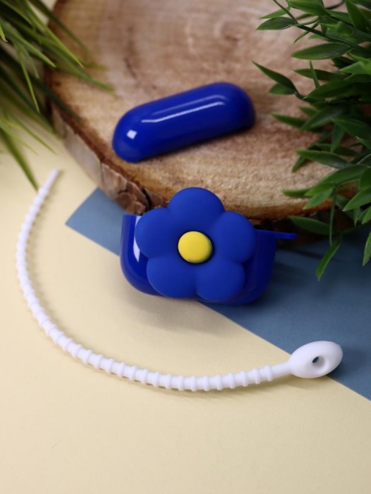 Чехол для AirPods Pro &quot;Flower&quot;, blue 