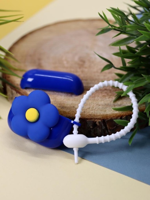 Чехол для AirPods Pro &quot;Flower&quot;, blue 