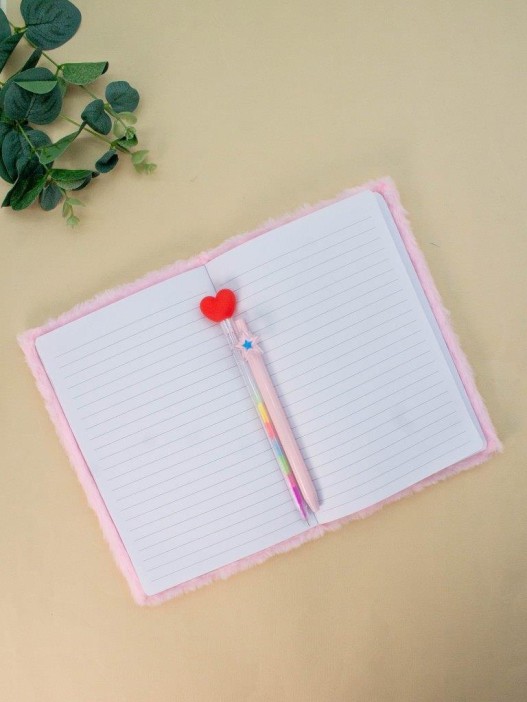 Блокнот плюшевый «Unicorn wind», pink, 21,5х15 см, плотность 70 гр. 