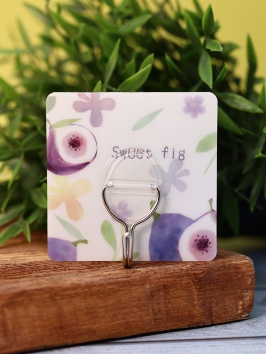 Крючок на липучке «Square juicy fruit» 2шт, mix color 