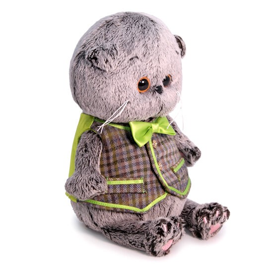 Мягкая игрушка "Басик BABY в клетчатом жилете" (20 см) 