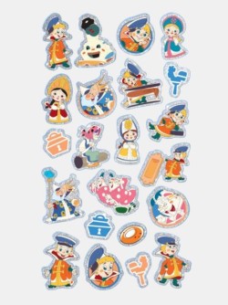 Объемные наклейки "Вовка в тридевятом царстве" (11x22.5см)