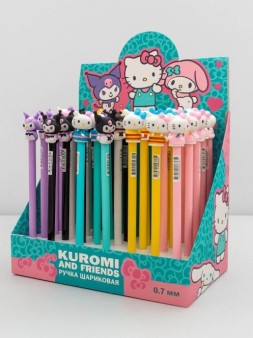 Ручка шариковая "Куроми и друзья", 0,7 мм, mix, ш/б 48 шт.