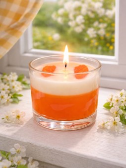 Свеча ароматическая в стакане"Цитрусовый мусс" 60 гр