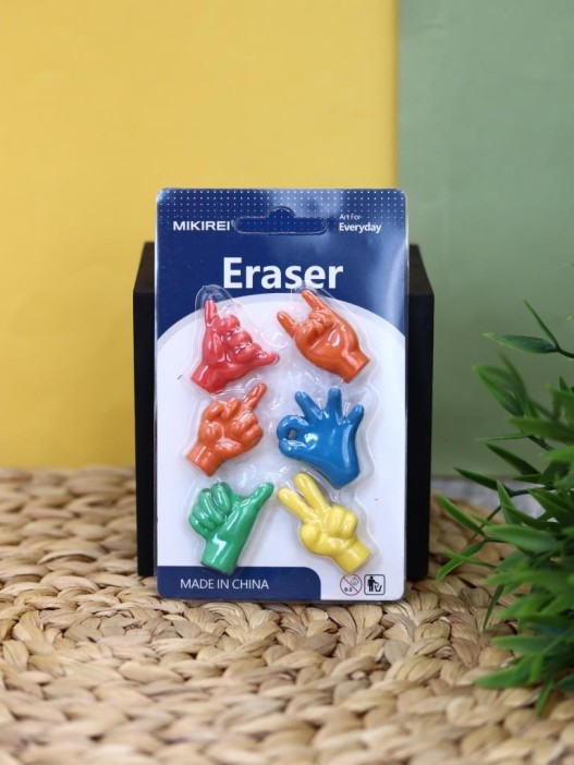 Ластики "Gestures", шоу-бокс 12 шт. 