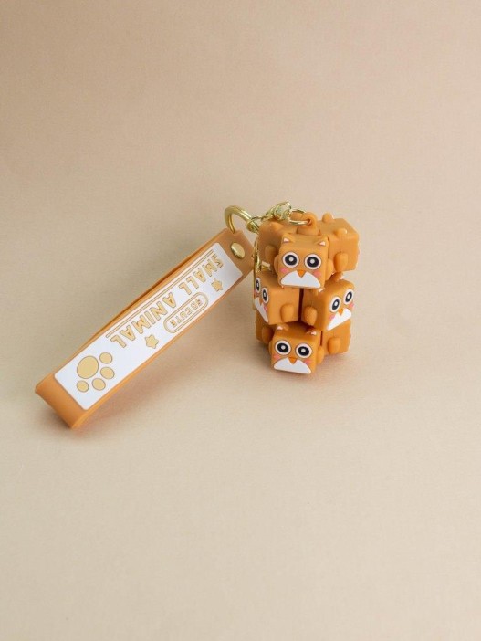 Брелок &quot;Owl family&quot;, orange (6,5 см) 