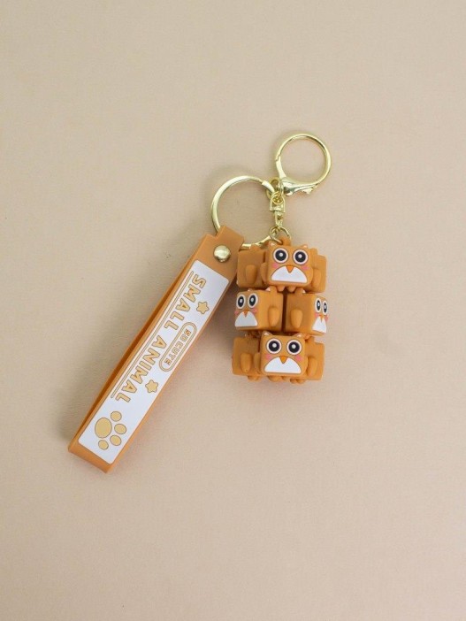 Брелок &quot;Owl family&quot;, orange (6,5 см) 