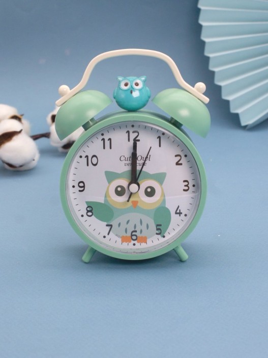 Часы-будильник «Very cute owl», green (15х11,5 см) 