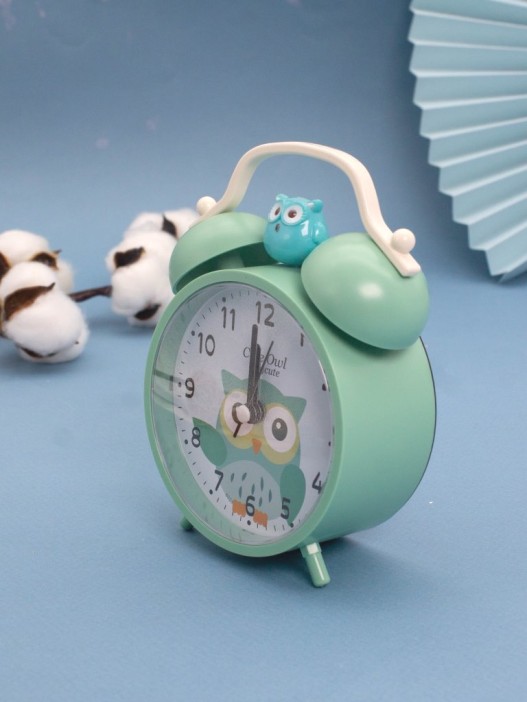 Часы-будильник «Very cute owl», green (15х11,5 см) 