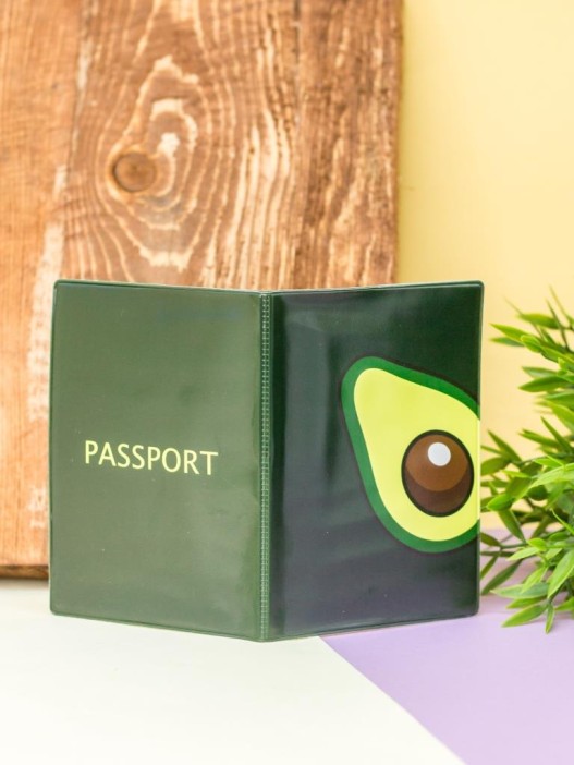 ОБЛОЖКА ДЛЯ ПАСПОРТА &quot;Avocado one&quot;, плотность 560 мкм 