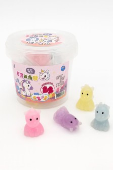 Мялка - антистресс «Unicorn», mix, 1 банка, 20 шт. (12,3*13 см)
