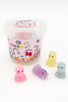 Мялка - антистресс «Unicorn», mix, 1 банка, 20 шт. (12,3*13 см)