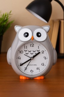 Часы-будильник &quot;Lovely owl&quot;, gray