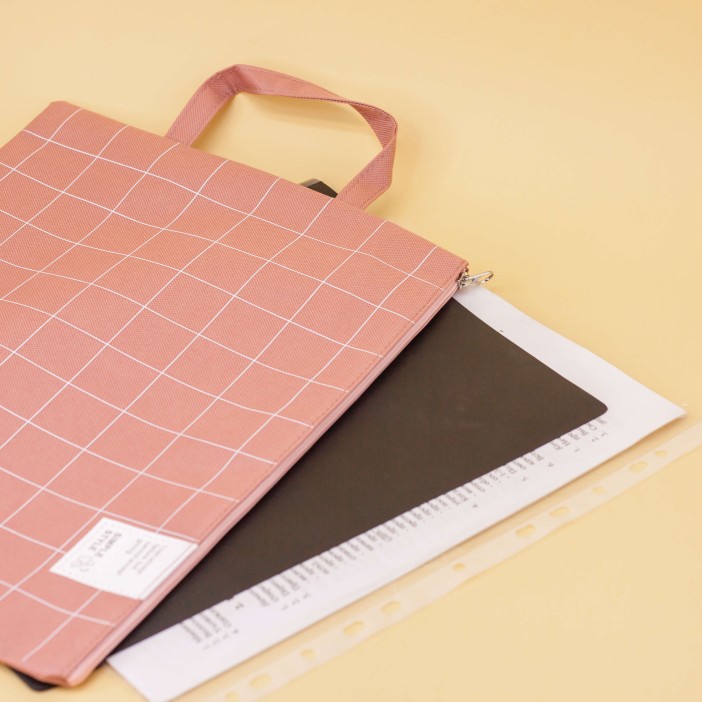 Папка для документов (A4) "Textile", pink 