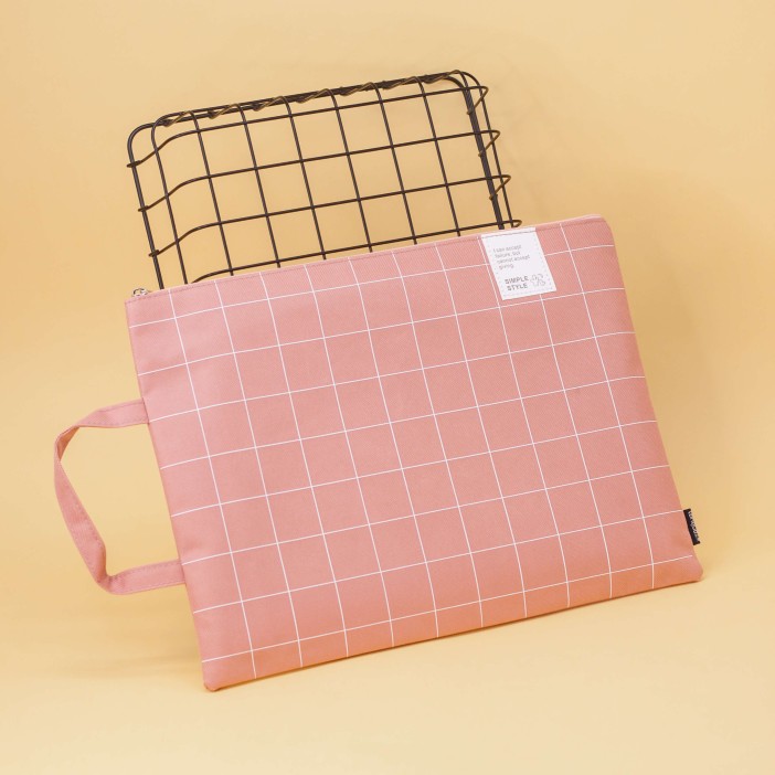 Папка для документов (A4) "Textile", pink 