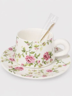 Кружка "Россыпь цветов", белая (300 мл)