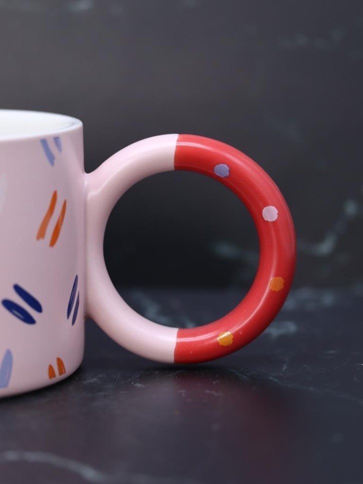 Кружка «Geometric style», pink (390 ml)