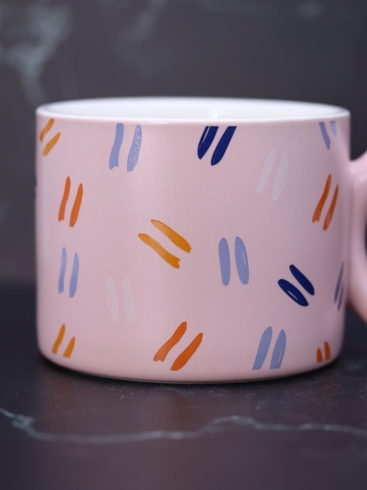 Кружка «Geometric style», pink (390 ml)