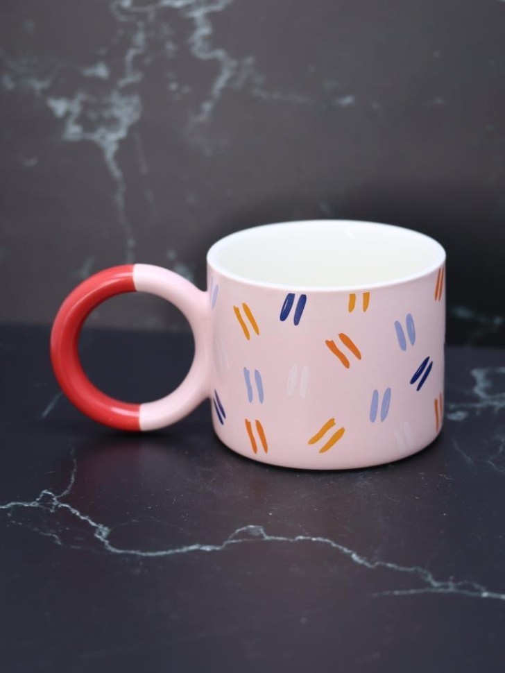 Кружка «Geometric style», pink (390 ml)